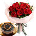 Birthday Flower with Cake Delivery Tokyo