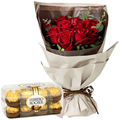 Valentine's Flowers with Chocolate Delivery Tokyo