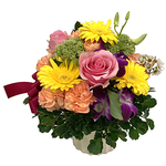 Roses, Gerbera & Carnations Basket - Japan Flower Shop Delivery