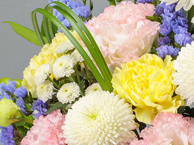 Mix Flowers Funeral Arrangement