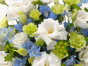 Funeral Flower Japan – White Arrangement