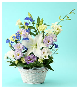 Funeral Flower Japan – Lilies Basket