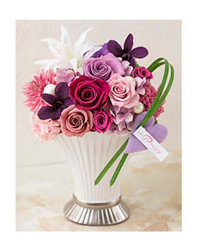 Preserved Flower Japan – Violet Preserve Flower Arrangement