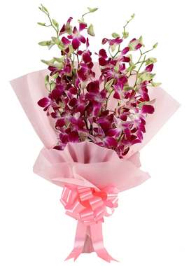 Purple Orchids Bouquet in Japan