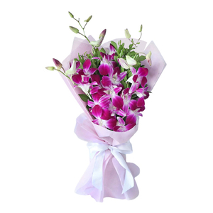 Send Purple Orchids Bouquet in Japan