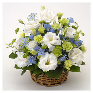 Funeral Flower Japan – White Arrangement