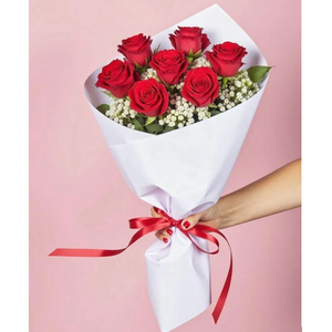 7 Red Roses Bouquet Delivery in Tokyo