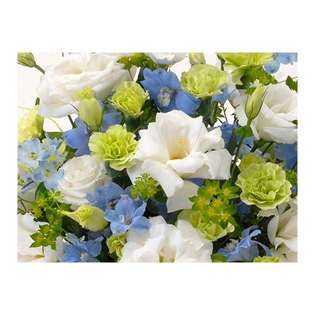 Funeral Flower Japan – White Arrangement