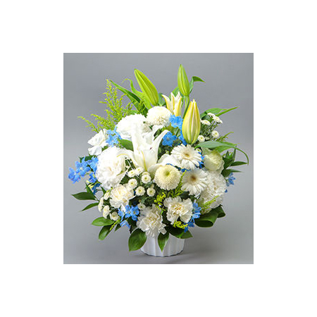 Funeral Flower Japan – White Arrangement
