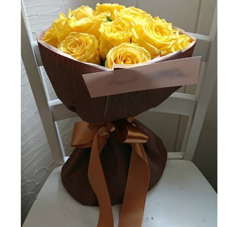 Flowers Online Japan | 12 Yellow Roses Bouquet